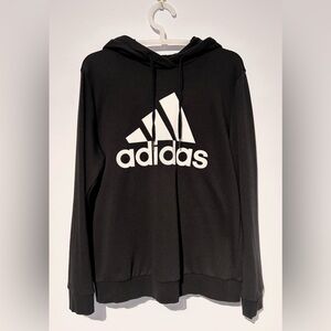 Adidas essentials logo hoodie (black)